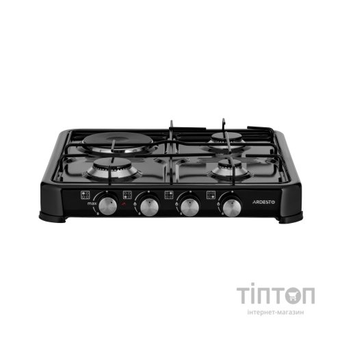 Плита Ardesto CTC-NS5015B, тип газу LPG, 3 алюмін. газ. пальника, 1 електрич. ко (CTC-NS5015B)