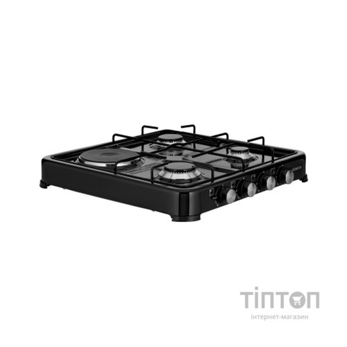 Плита Ardesto CTC-NS5015B, тип газу LPG, 3 алюмін. газ. пальника, 1 електрич. ко (CTC-NS5015B)
