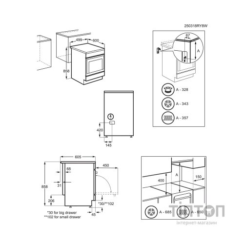 Плита Electrolux LKI564267X