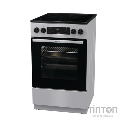 Плита Gorenje GEC5C41SG електрична склокерамічна, 70л, 50x60см, дисплей, прог (GEC5C41SG)