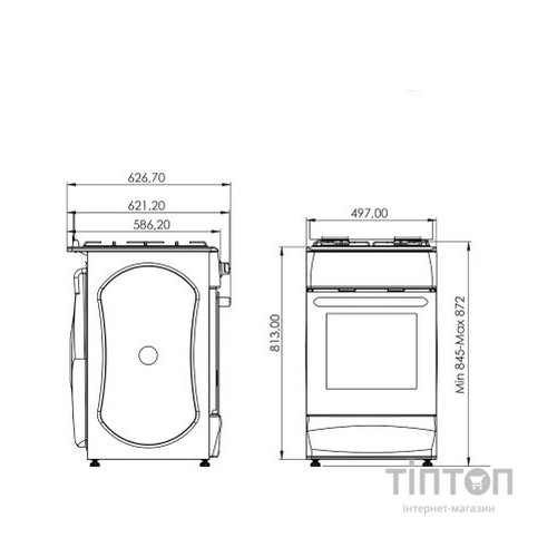 Плита Grunhelm G4F5600W