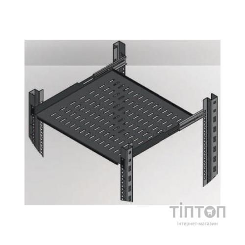 Полка 19" 1U глиб. 350-440мм, RAL 9005 Mirsan (MR.HRM1U35.01)