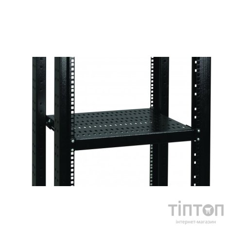 Полка 19" Conteg 1U глуб. 550 мм. до 100кг. RAL9005 (DP-PZ-550)