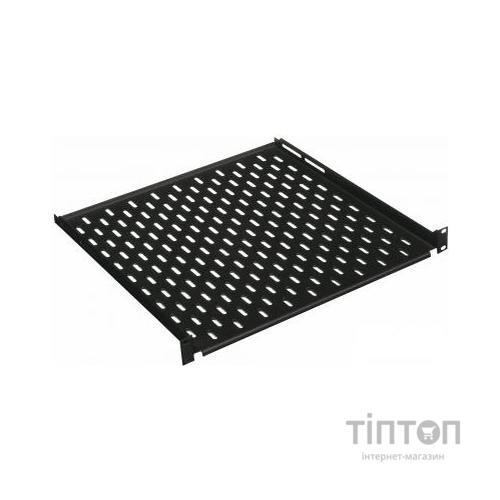 Полка 19" Conteg 1U глуб. 650 мм. RAL9005 (DP-PT-650-H)
