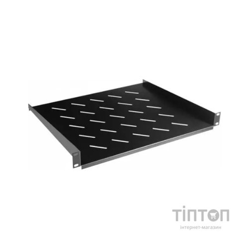 Полка 19" Hypernet 1U глуб. 400мм, колір чорний (CS-400-1U-BLACK)