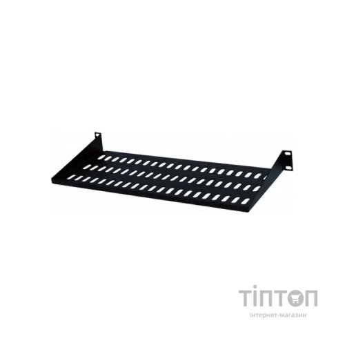 Полка 19" Hypernet 1U глиб. 300мм, колір чорний (CS-300-1U-BLACK)