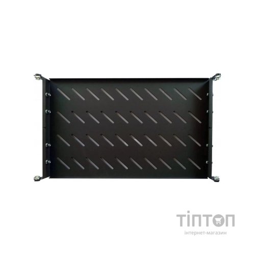 Полка 19" Hypernet 1U глиб. 300мм, в шкафи глибиною 450мм, колір чорний (U-FS-45-Black)