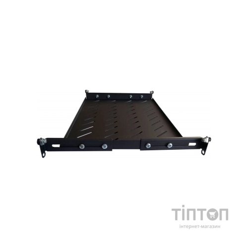 Полка 19" Hypernet 1U глиб. 300мм, в шкафи глибиною 450мм, колір чорний (U-FS-45-Black)
