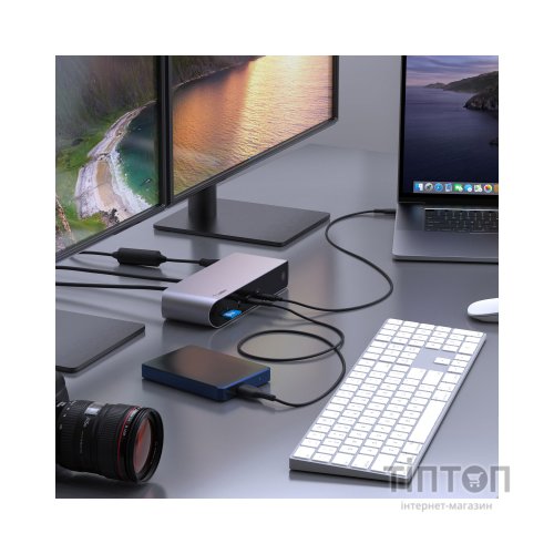 Порт-реплікатор Belkin USB-C Pro Thunderbolt 4 Dock Triple Display Dock 8K (INC006VFSGY)