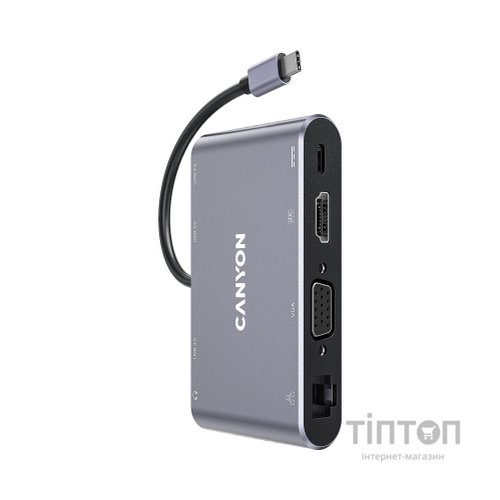 Порт-реплікатор Canyon 8-in-1 USB-C (CNS-TDS14)