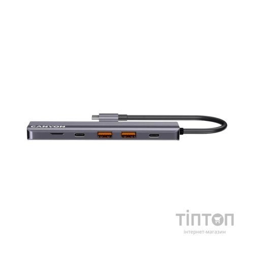 Порт-реплікатор Canyon Docking Station DS-17 6 in 1 4k USB-C hub (CNS-TDS17)