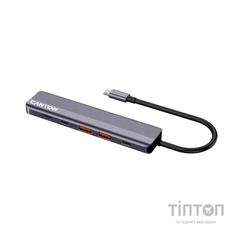 Порт-реплікатор Canyon Docking Station DS-17 6 in 1 4k USB-C hub (CNS-TDS17)