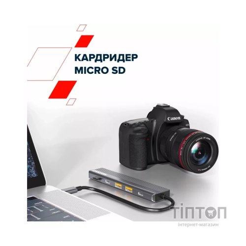 Порт-реплікатор Canyon Docking Station DS-17 6 in 1 4k USB-C hub (CNS-TDS17)