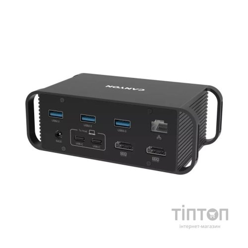 Порт-реплікатор Canyon Docking Station with 14 ports, with Type C female*4, USB3.0*2, USB2.0*2 (CNS-HDS95ST)