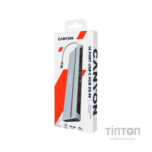 Порт-реплікатор Canyon USB-C 14 in 1 (CNS-HDS90)