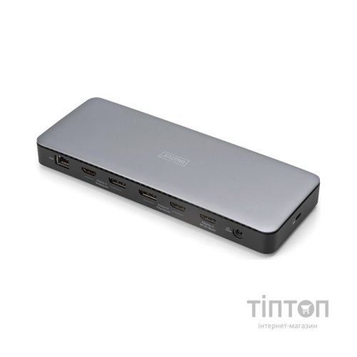 Порт-реплікатор Digitus USB-C > 3xHDMI/2xDP/4xUSB-A/USB-C/RJ54/DC/Audio (DA-70918)