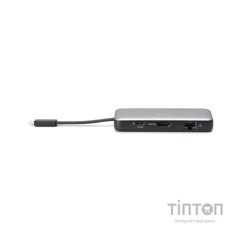 Порт-реплікатор Digitus USB-C > HDMI/2xUSB-A/USB-C/SD/MicroSD/RJ54 (DA-70914)