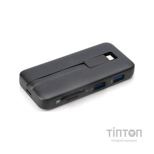 Порт-реплікатор Digitus USB-C > HDMI/2xUSB-A/USB-C/SD/MicroSD/RJ54 (DA-70914)