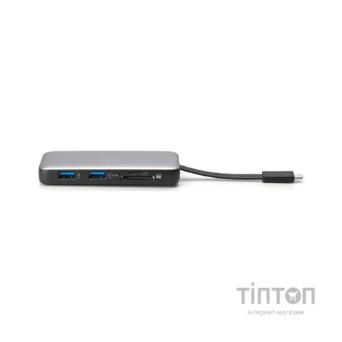 Порт-реплікатор Digitus USB-C > HDMI/2xUSB-A/USB-C/SD/MicroSD/RJ54, Travel (DA-70916)