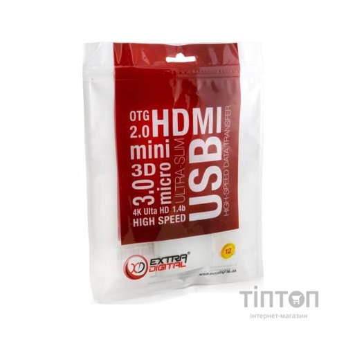 Порт-реплікатор Extradigital USB Type-C to HDMI/USB 3.0/Type-C (0.15m) (KBH1691)