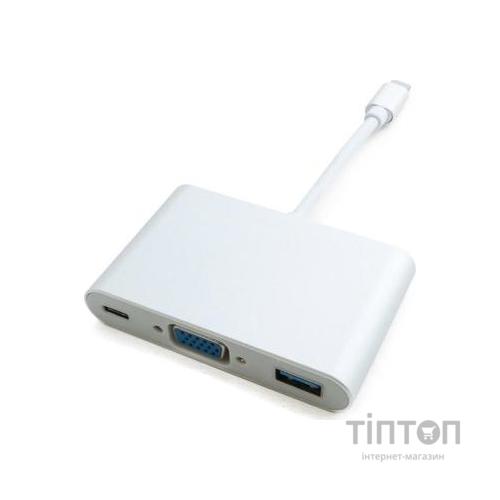 Порт-реплікатор Extradigital USB Type-C to VGA/USB 3.0/Type-C (0.15m) (KBV1690)