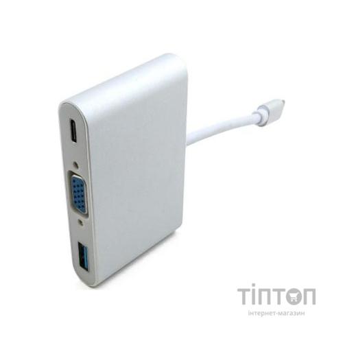 Порт-реплікатор Extradigital USB Type-C to VGA/USB 3.0/Type-C (0.15m) (KBV1690)