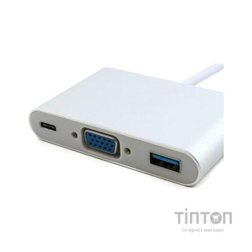 Порт-реплікатор Extradigital USB Type-C to VGA/USB 3.0/Type-C (0.15m) (KBV1690)