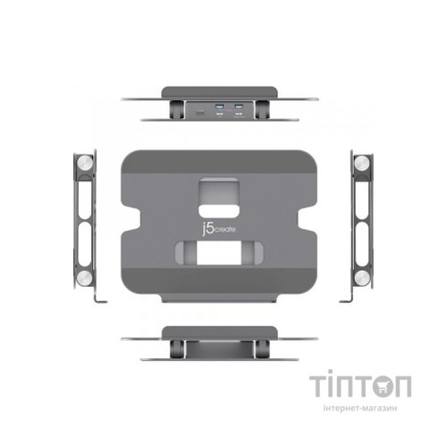 Порт-реплікатор J5create Dock-Station USB-C 6-in-1 (HDMI/PD/USB-A/USB-C) (JTS327-N)