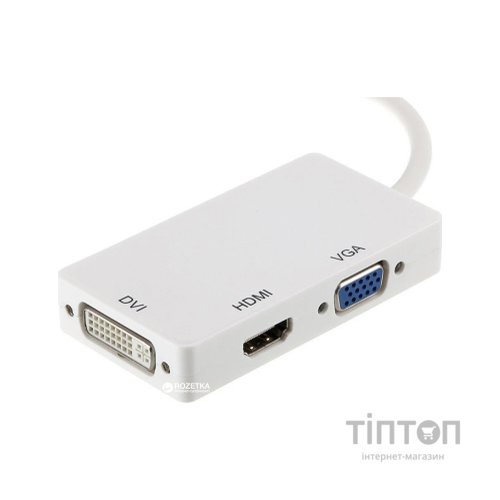 Порт-реплікатор PowerPlant mini Display Port — HDMI, DVI, VGA (3 в 1) (CA910946)