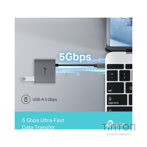 Порт-реплікатор TP-Link USB Type-C 3-в-1 (UH3020C)