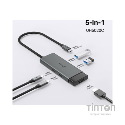 Порт-реплікатор TP-Link USB Type-C 5-в-1 (UH5020C)