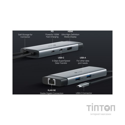 Порт-реплікатор TP-Link USB Type-C 6-в-1 (UH6120C)