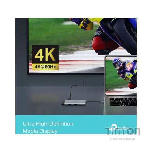 Порт-реплікатор TP-Link USB Type-C 6-в-1 (UH6120C)