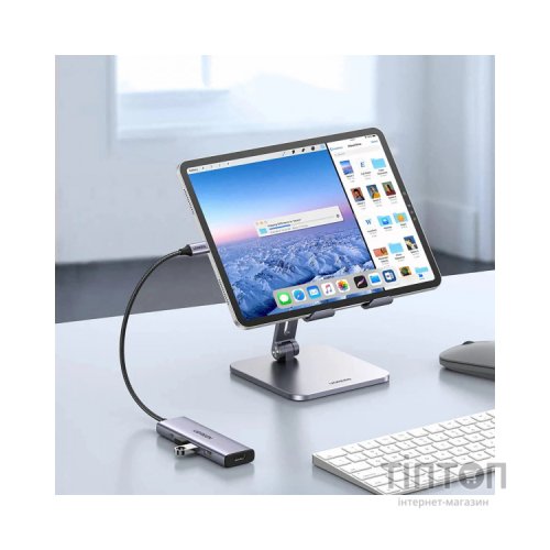 Порт-реплікатор Ugreen Dock CM511 5in1 USB3.1 Type-C --> HDMI 60Hz/3xUSB-А 3.0/Type-C/PD 100W (15597)