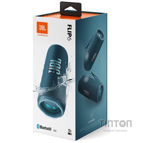 Акустична система JBL Flip 6 Blue (JBLFLIP6BLU)