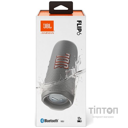 Акустична система JBL Flip 6 Grey (JBLFLIP6GREY)