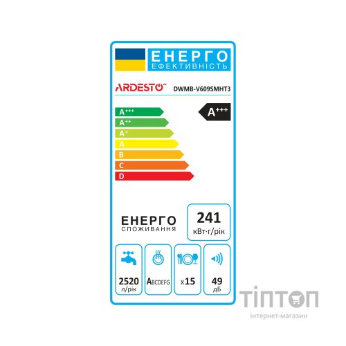Посудомийна машина Ardesto DWMB-V609SMHT3
