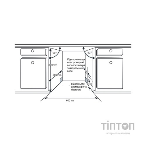 Посудомийна машина Interline DWI 760 DSV WA