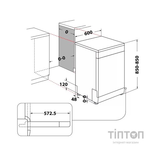 Посудомийна машина Whirlpool W2FHD624