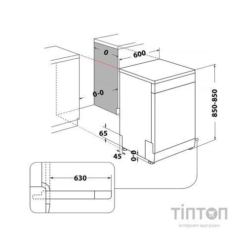 Посудомийна машина Whirlpool W7F HP33 A