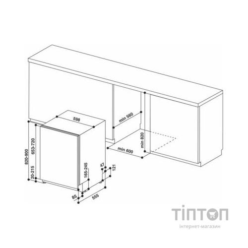 Посудомийна машина Whirlpool WIO3C33E6.5