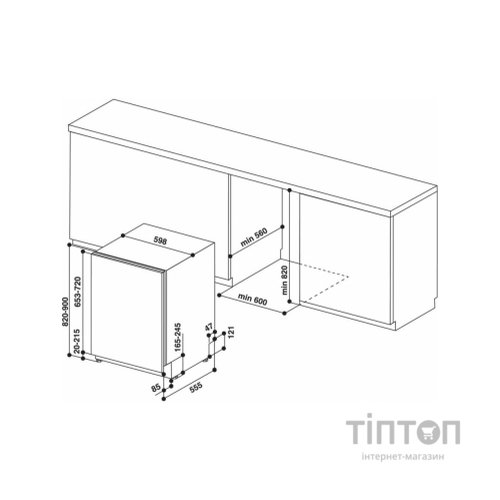 Посудомийна машина Whirlpool WIO3T133PLE