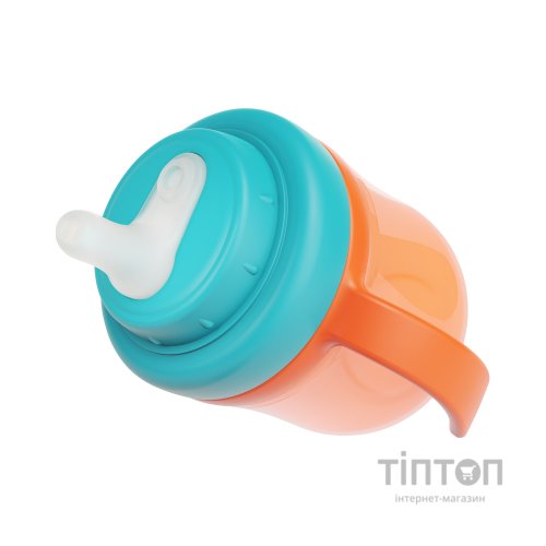 Поїльник-непроливайка Baboo із силіконовим носиком, 200 мл, 6+ міс (Sea Life / помаранчева) (8-130)