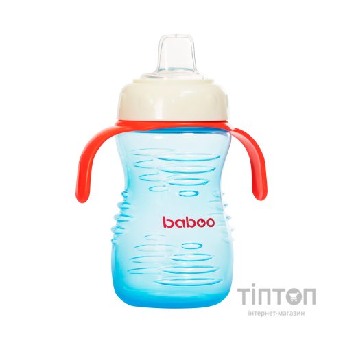 Поїльник-непроливайка Baboo із силіконовим носиком, 260 мл, 6+ міс (блакитна) (8-125)