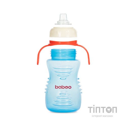 Поїльник-непроливайка Baboo із силіконовим носиком, 260 мл, 6+ міс (блакитна) (8-125)