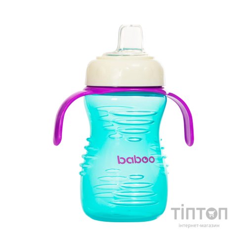 Поїльник-непроливайка Baboo із силіконовим носиком, 260 мл, 6+ міс (м'ята) (8-124)