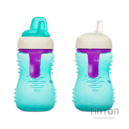 Поїльник-непроливайка Baboo із силіконовим носиком, 260 мл, 6+ міс (м'ята) (8-124)