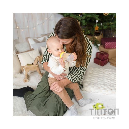 Поїльник-непроливайка Baboo із силіконовим носиком, 260 мл, 6+ міс (Safari / жовта) (8-120)