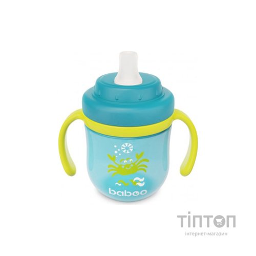 Поїльник-непроливайка Baboo із силіконовим носиком Marine 200 мл Бірюзова (90600)