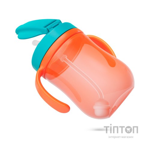 Поїльник-непроливайка Baboo Sea Life із гравітаційною кулькою, 300 мл, 9+ міс, помаранчева (8-132)